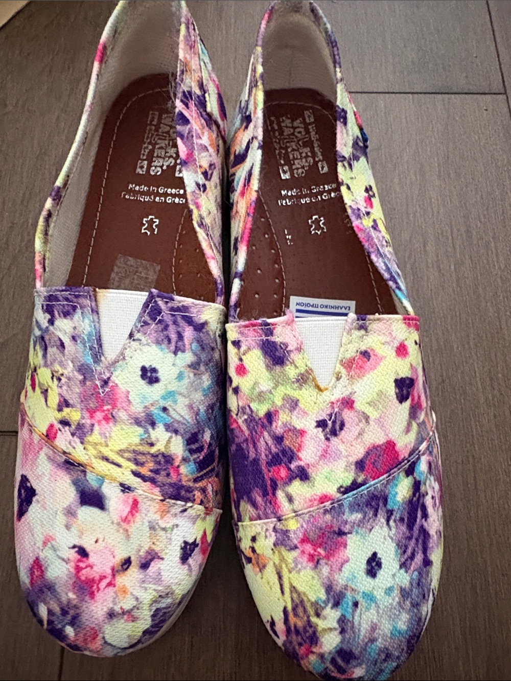 Purple Floral Women’s Flats